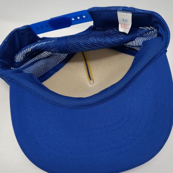 Bigelow Teas Snapback Trucker Cap Blue One Size Adjustable Mesh Back Rope - Picture 7 of 9